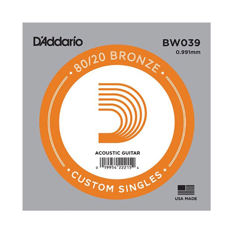 D'Addario BW039 80/20 Bronze Guitar Strings